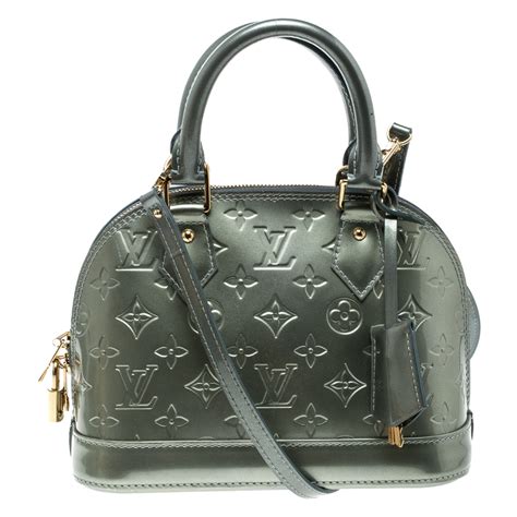 louis vuitton green and beige tote|Louis Vuitton alma bb bag.